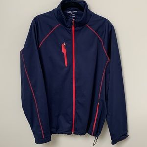 Bobby Jones Blue Red XH20 Performance Zip Jacket Large NWOT